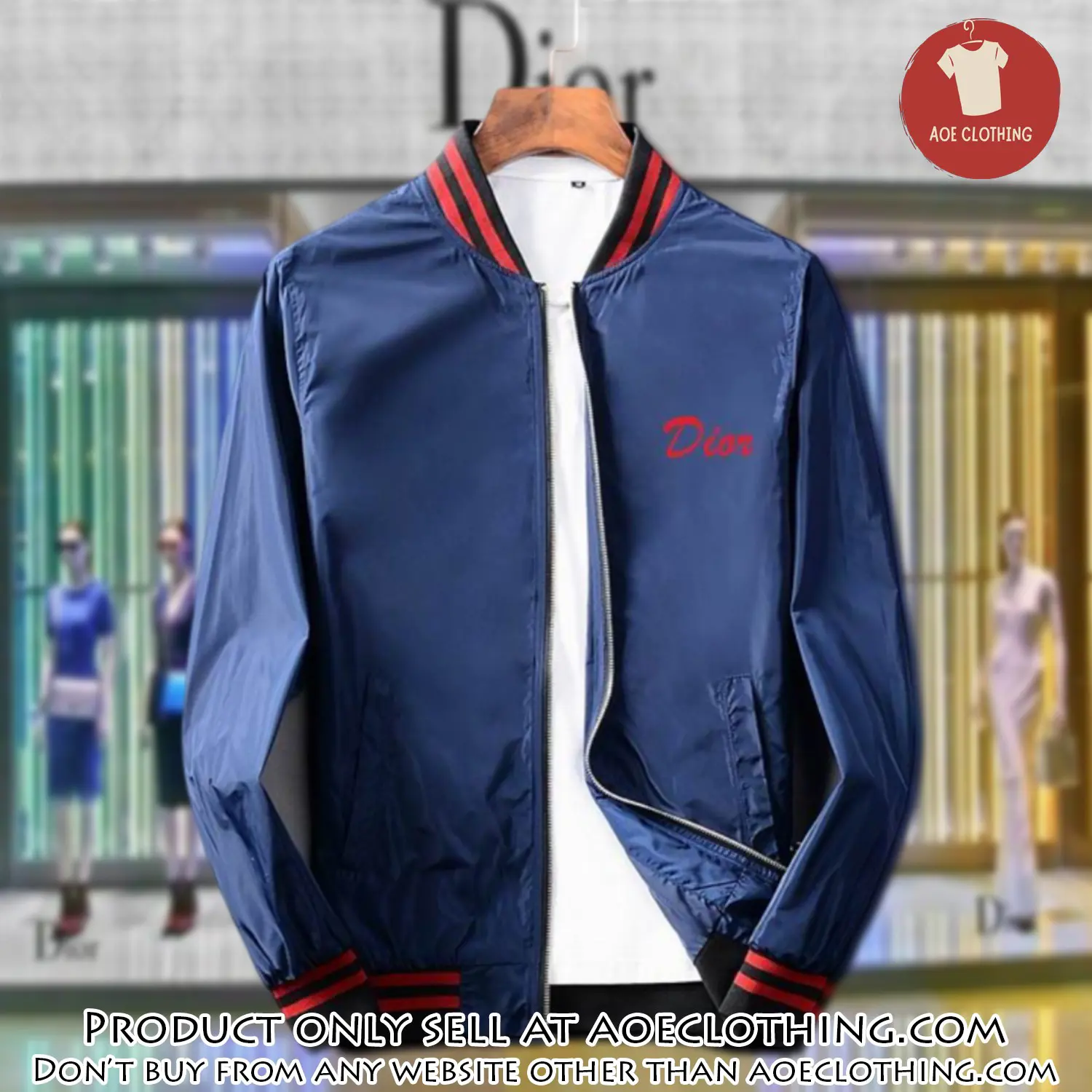 Dior luxury brand varsity zipper jacket vst1038 aoe2528861